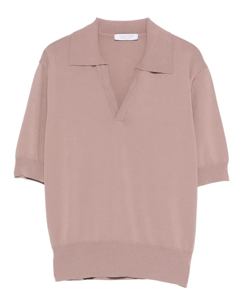 Daniele Fiesoli T-Shirt mit V-Ausschnitt - Rosa Rosa