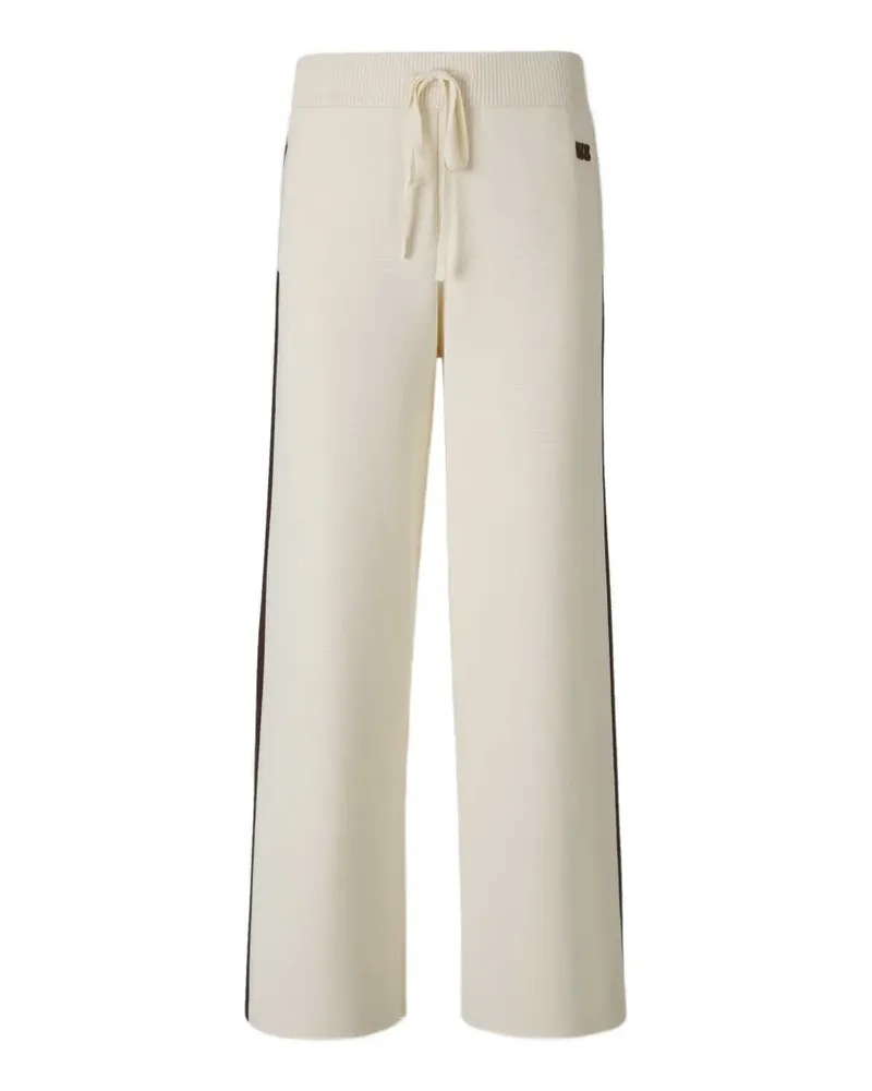 Wales Bonner Tide logo-embroidered side-stripe track pants - Weiß Weiß