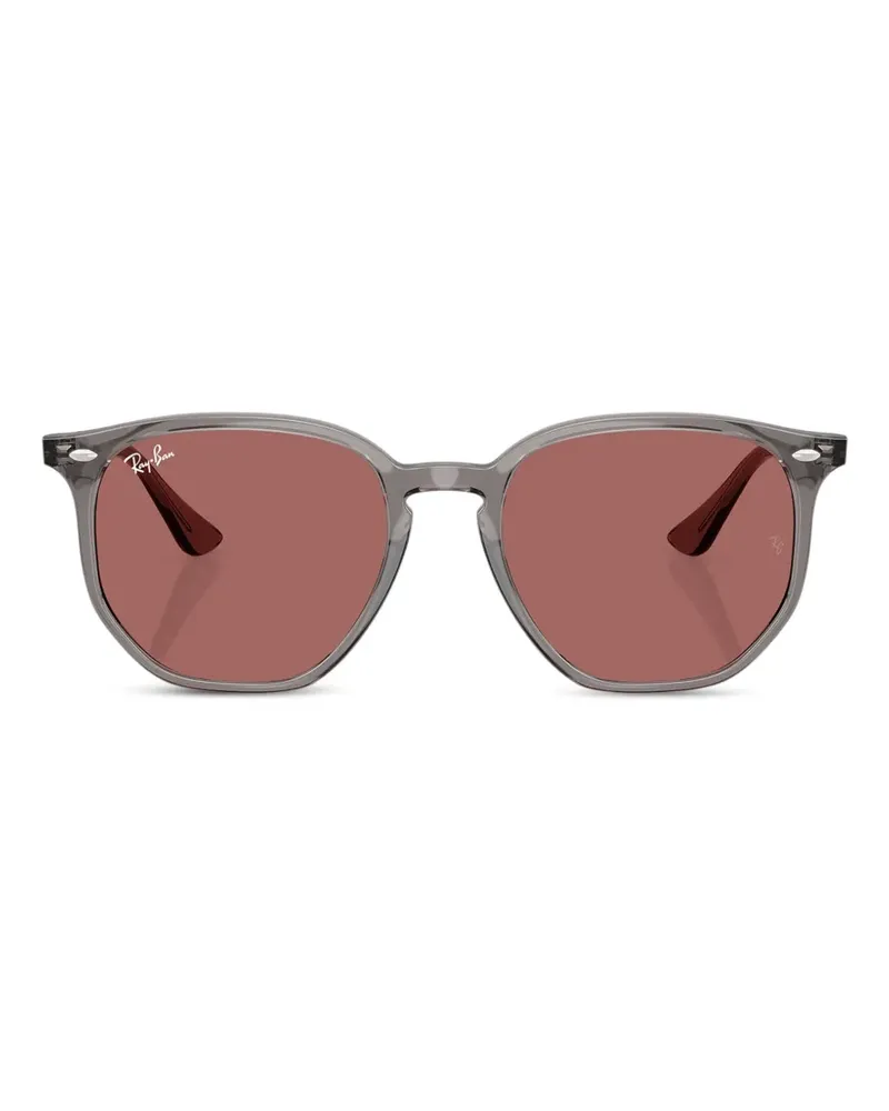 Ray Ban Sonnenbrille mit rundem Gestell - Grau Grau