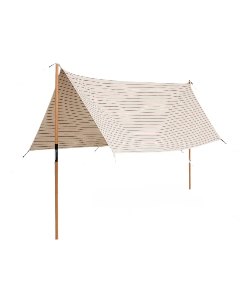 Hay striped beach tent - Nude Nude
