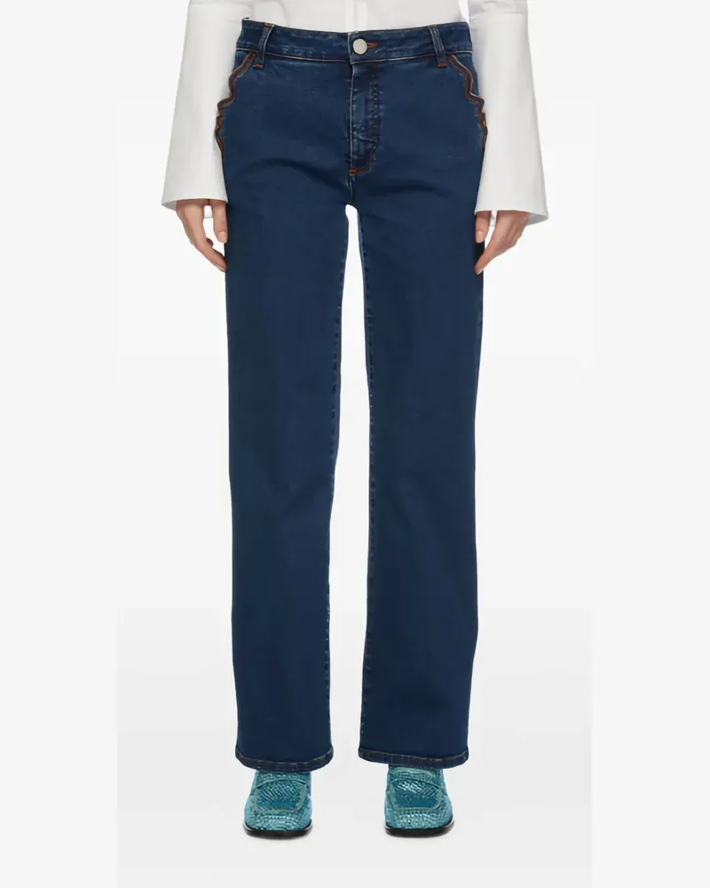 Vivetta Jeans mit Stickerei - Blau Blau