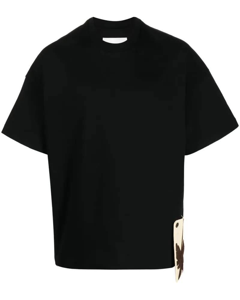 Jil Sander T-Shirt mit Patch-Detail - Schwarz Schwarz