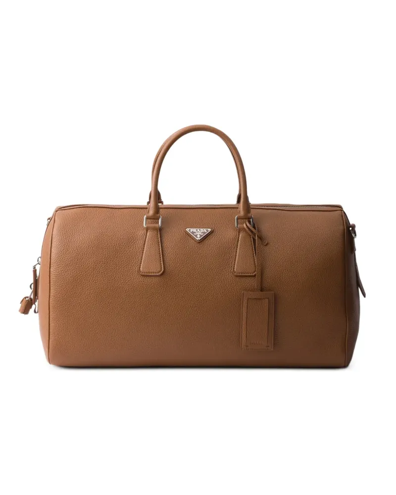 Prada Strukturierte Reisetasche - Braun Braun