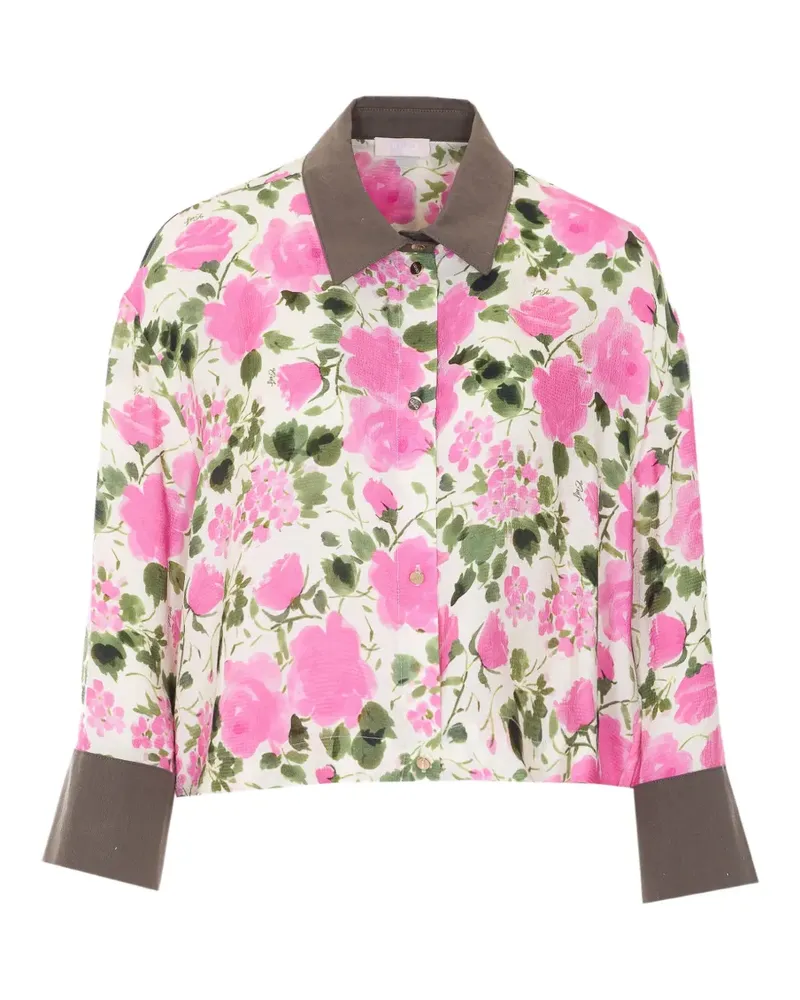 Liu Jo floral print button shirt - Rosa Rosa