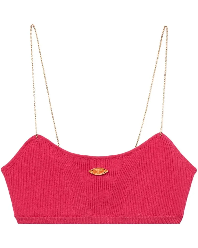 Emilio Pucci Bandeau-Obrteilmit Kettenriemen - Rosa Rosa