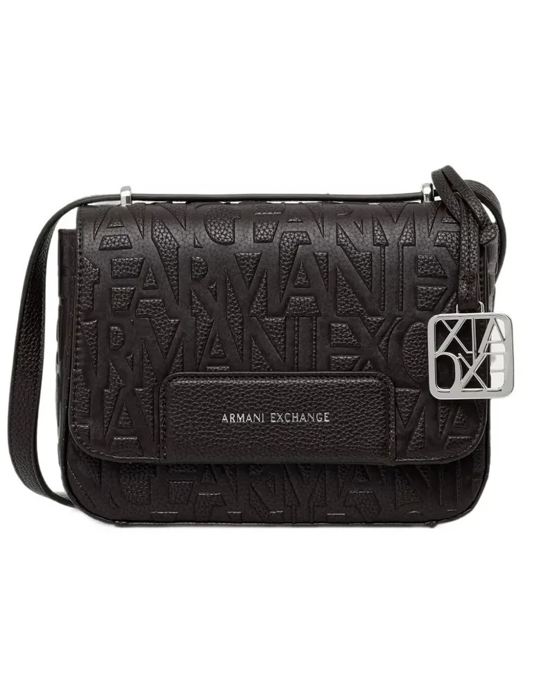 Armani Exchange logo-embossed cross body bag - Braun Braun