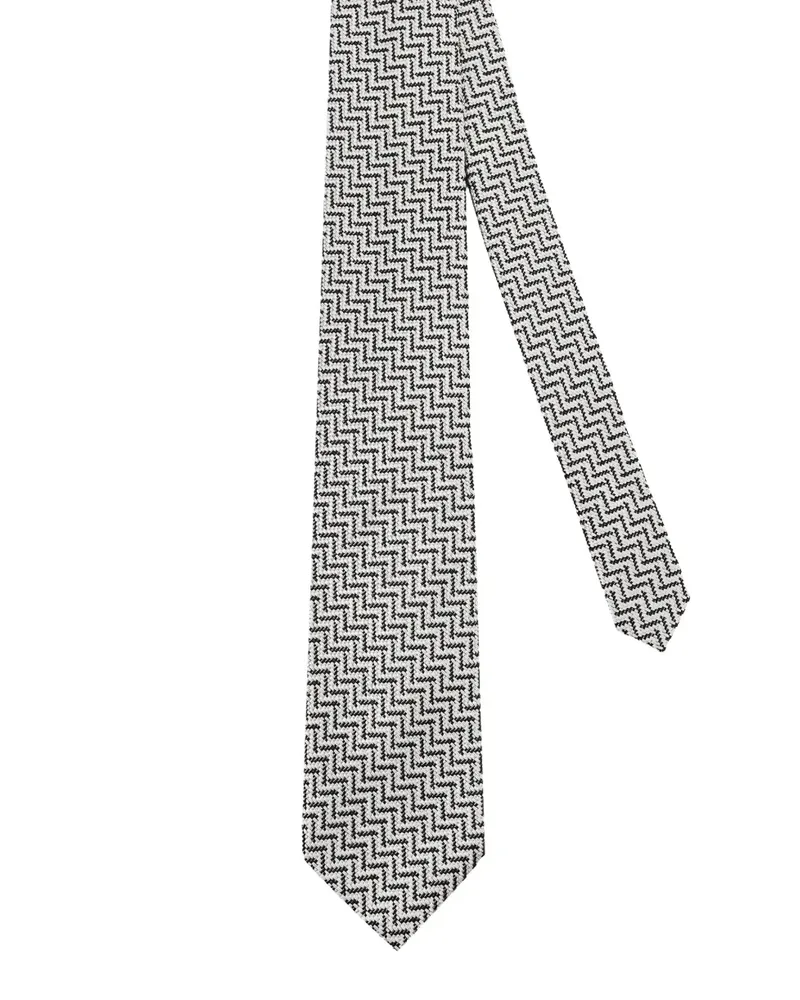 Tom Ford patterned tie - Grau Grau