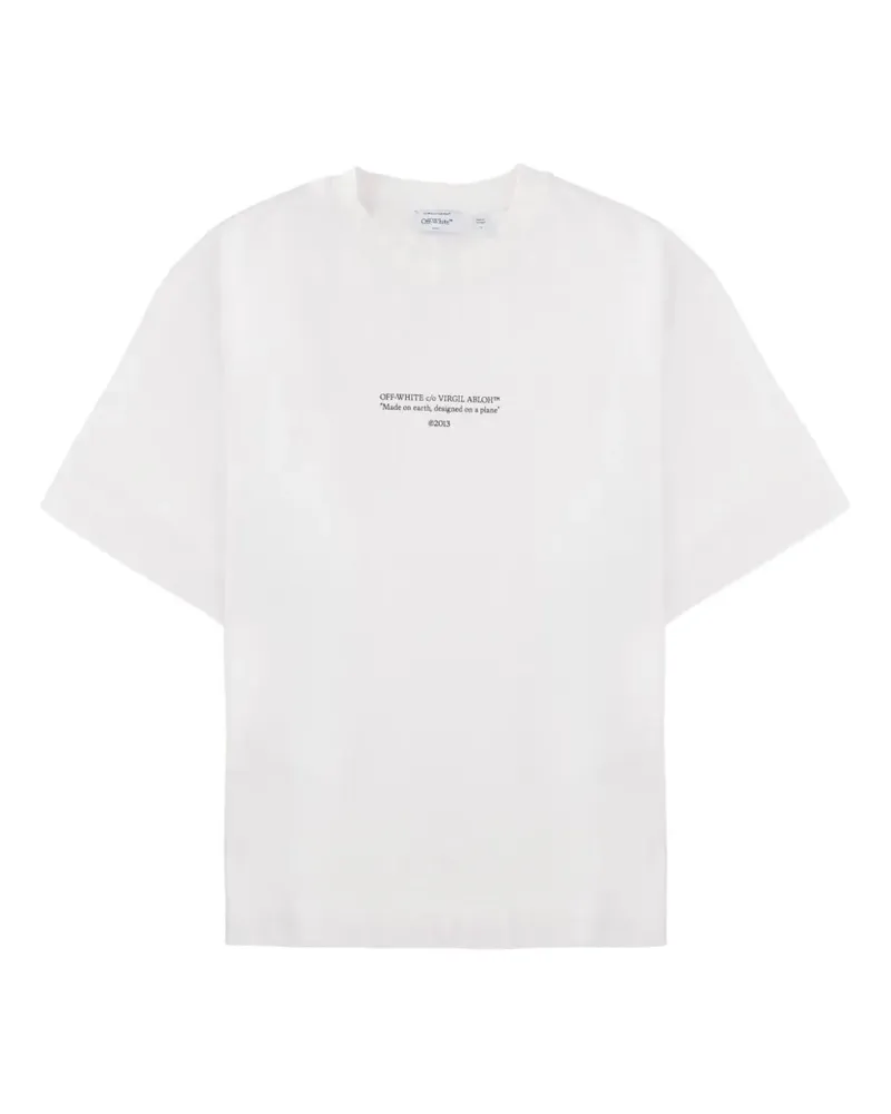 OFF-WHITE logo-print T-shirt - Weiß Weiß