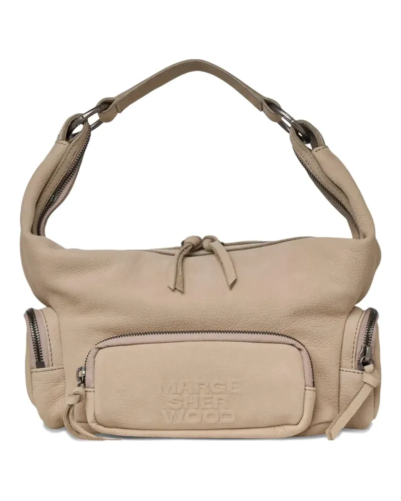 Marge Sherwood zip city hobo ew mini shoulder bag - Nude Nude