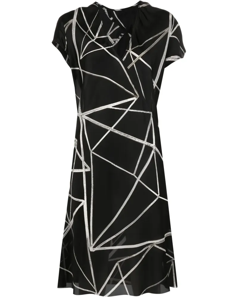 Rick Owens Kleid mit geometrischem Print - Schwarz Schwarz