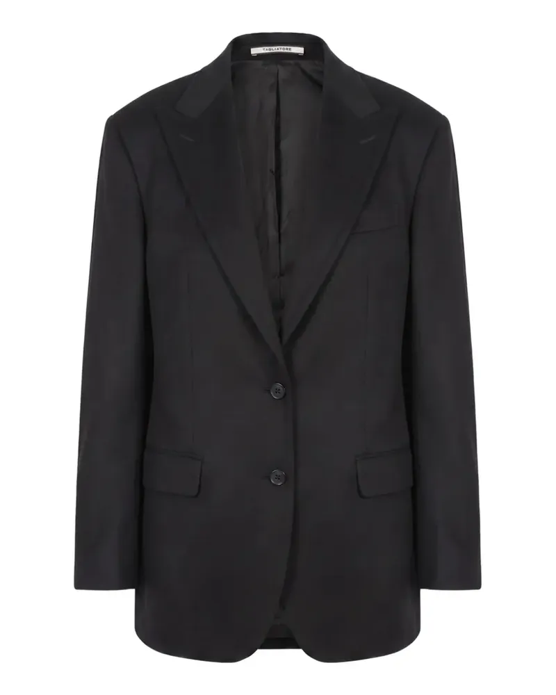 Tagliatore Bertha Blazer mit steigendem Revers - Schwarz Schwarz