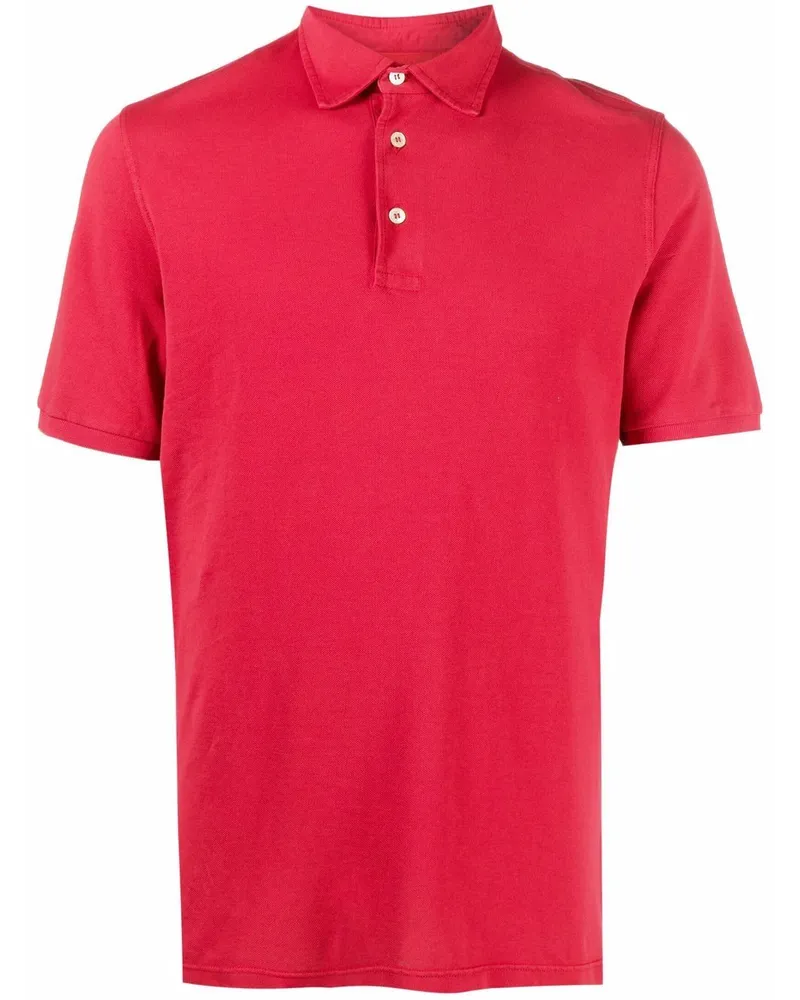 Fedeli Kurzärmeliges Poloshirt Rot