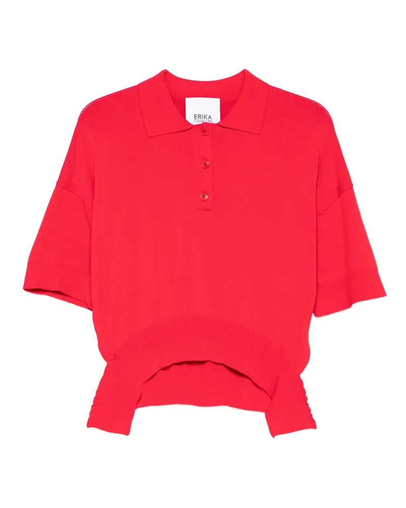 Erika Cavallini cut-out polo top - Rot Rot