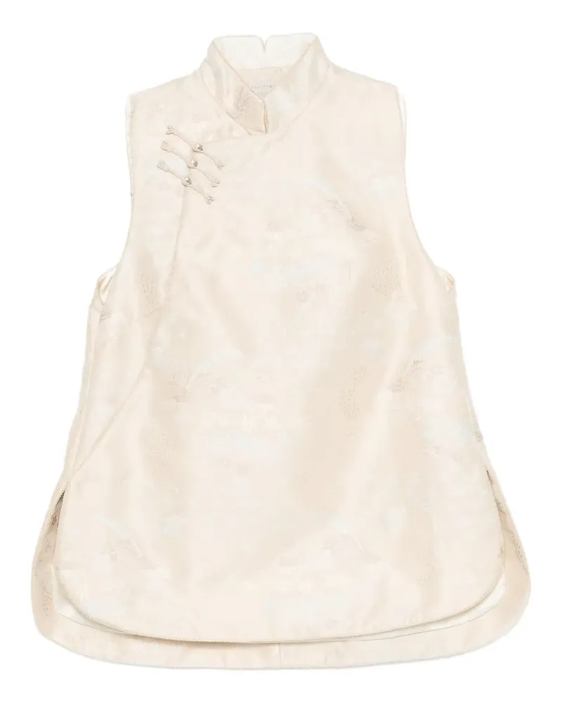 SHIATZY CHEN Bestickte Scape-of-Curve Weste - Nude Nude