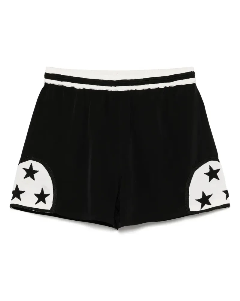 BODE Shorts mit Sternstickerei - Schwarz Schwarz