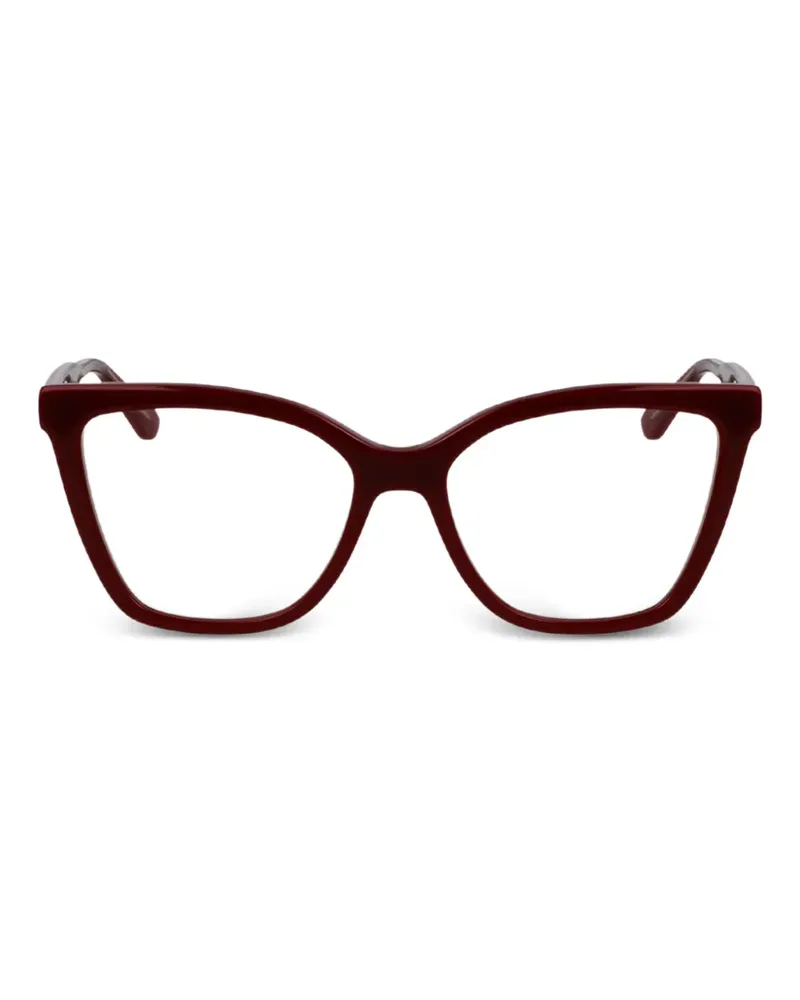 Calvin Klein Brille mit Cat-Eye-Gestell - Rot Rot
