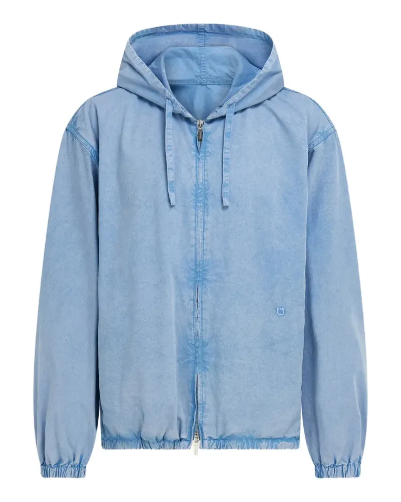 Ferragamo Blouson aus Baumwolle und Seide - Blau Blau