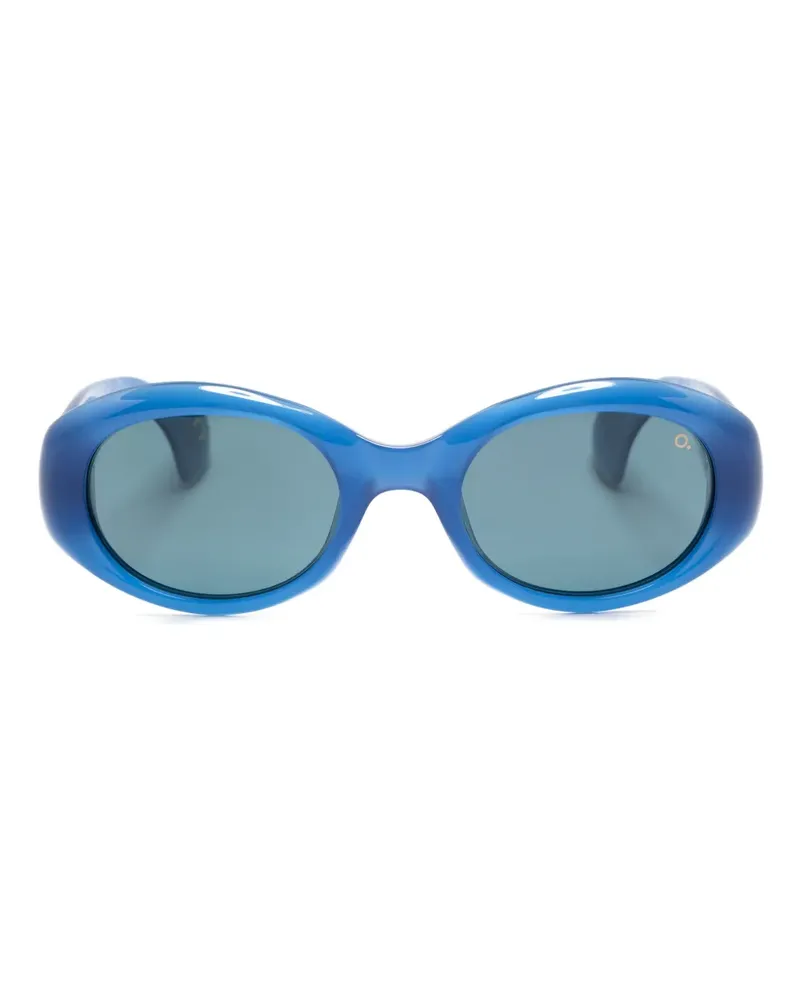 Etnia Barcelona Sonnenbrille mit ovalem Gestell - Blau Blau