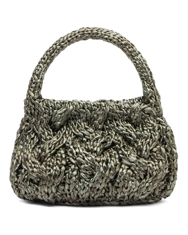 J.W.Anderson Kleine Cable Knit Tasche - Grau Grau