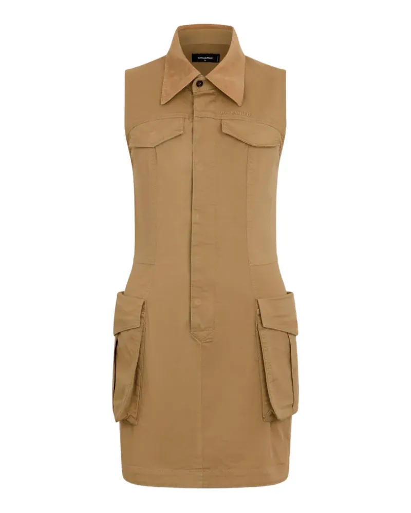 Dsquared2 Cargo-Kleid mit Schnürung - Nude Nude