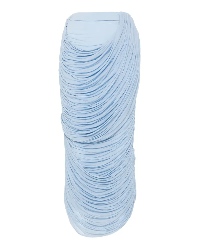 Magda Butrym draped midi skirt - Blau Blau