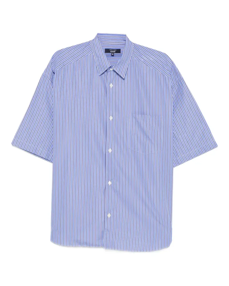 Comme des Garçons striped short-sleeve shirt - Blau Blau