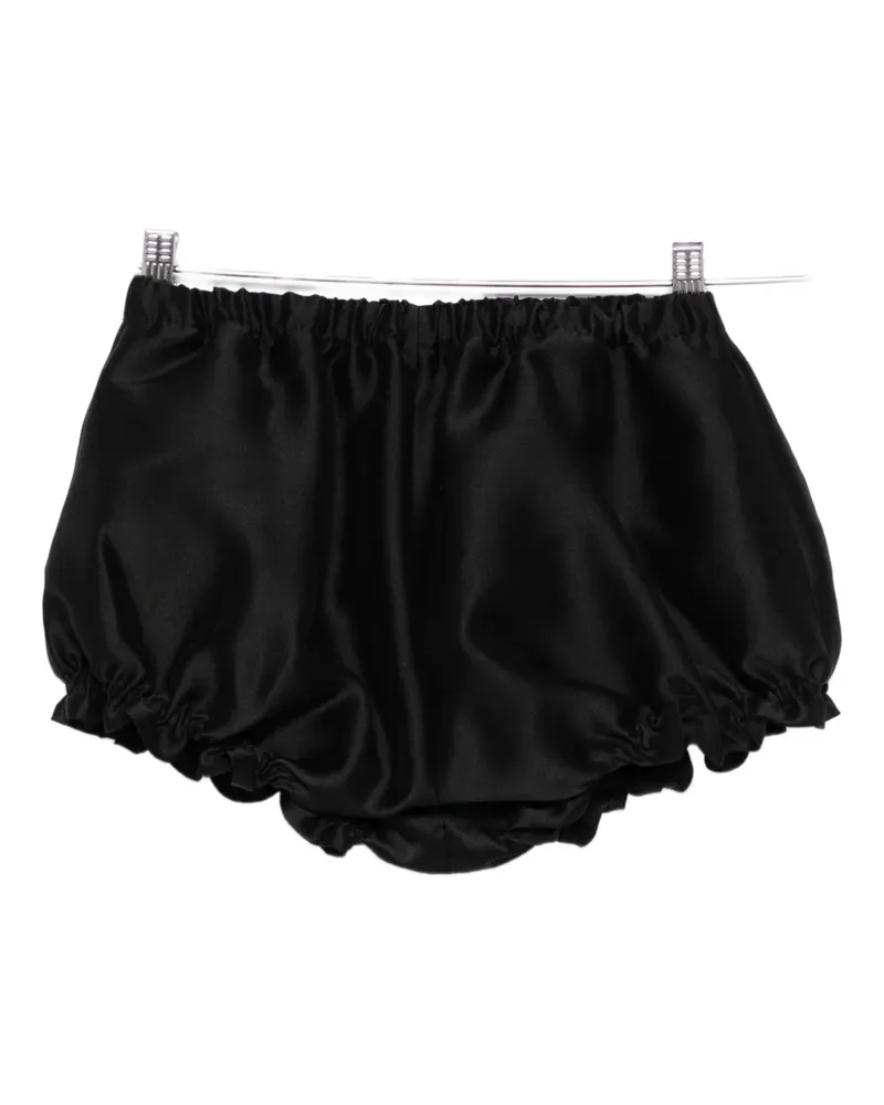 SHUSHU/TONG ruffled shorts - Schwarz Schwarz
