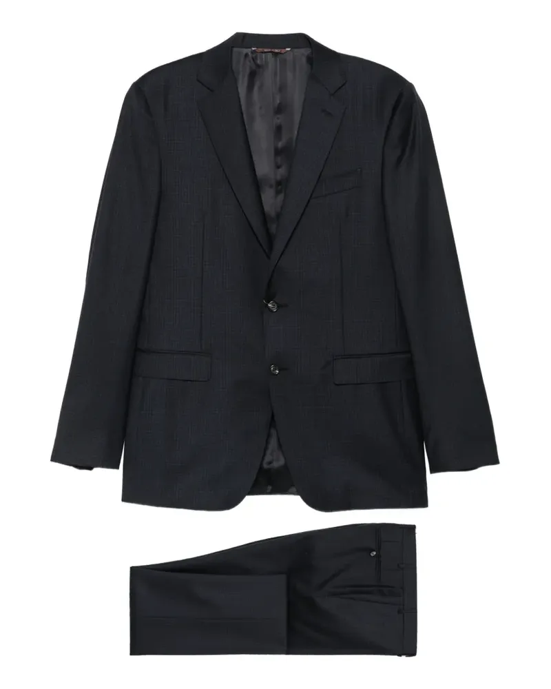 Canali Anzug mit Karomuster - Blau Blau