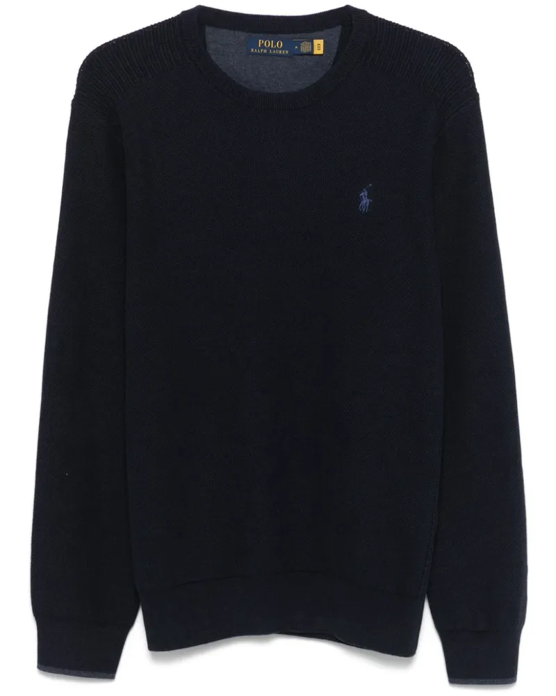 Ralph Lauren Pullover mit Polo Pony-Stickerei - Blau Blau