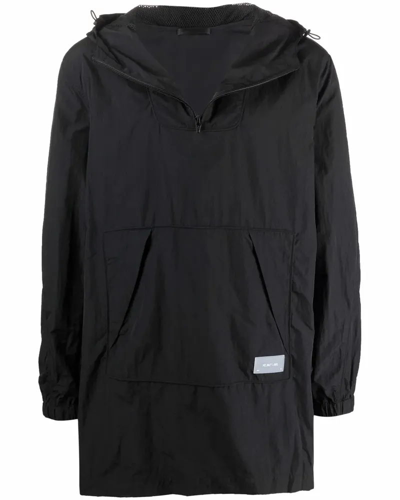 Helmut Lang Windbreaker mit Kapuze - Schwarz Schwarz