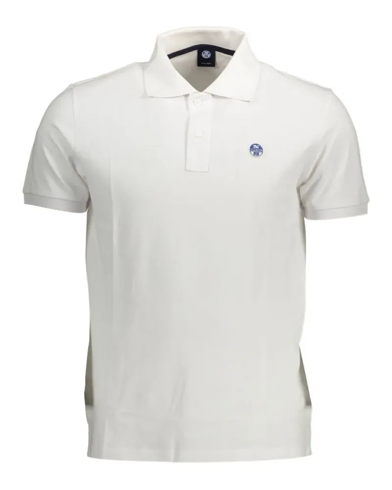 North Sails logo-embroidered polo shirt - Weiß Weiß