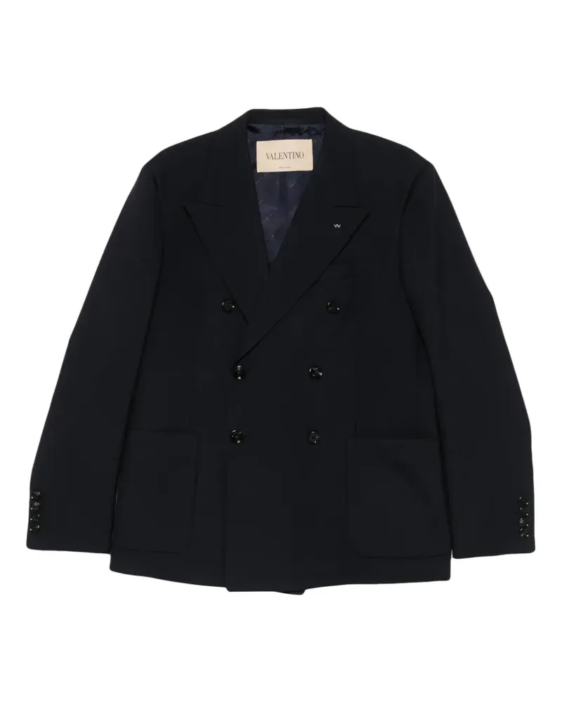 Valentino Garavani double-breasted peak-lapels jacket - Schwarz Schwarz