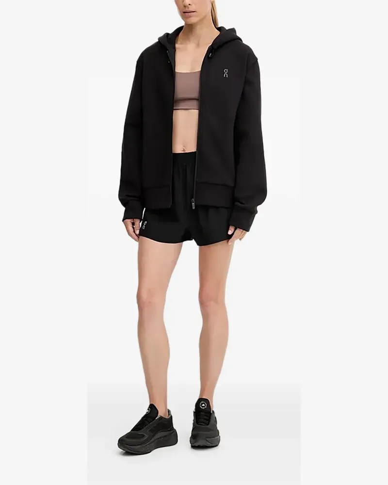 ON logo-detail training shorts - Schwarz Schwarz