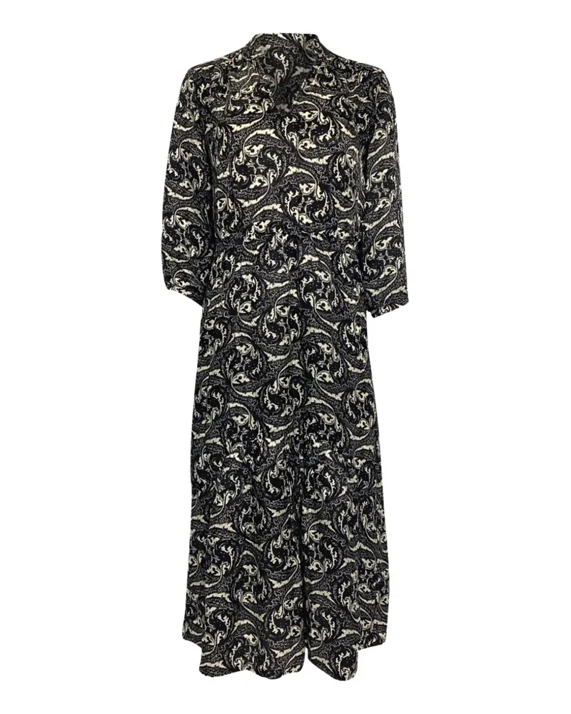 ba&sh printed midi dress - Schwarz Schwarz