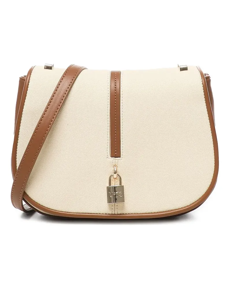 V°73 Satchel-Tasche mit Logo-Gravur - Nude Nude