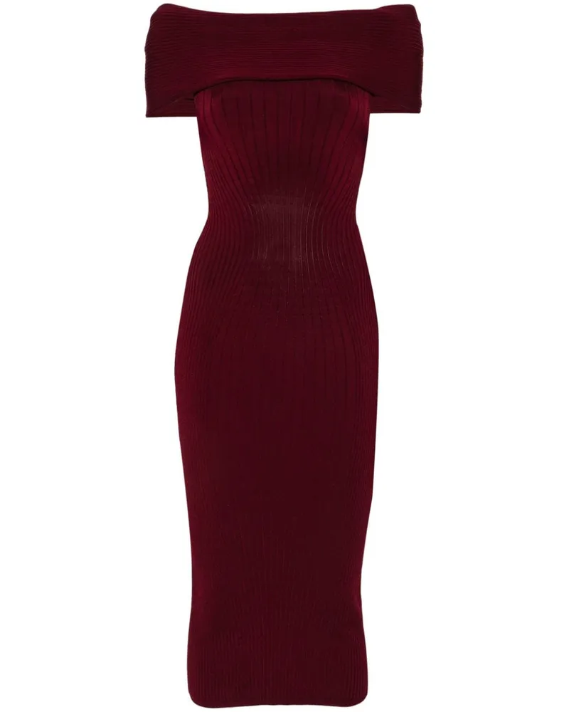 Thierry Mugler Schulterfreies Kleid - Rot Rot