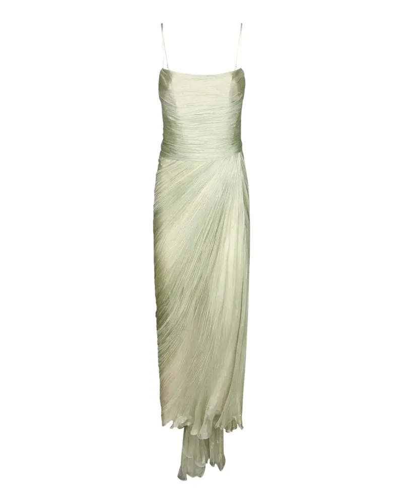 Maria Lucia Hohan plissé-effect draped maxi dress - Grün Grün