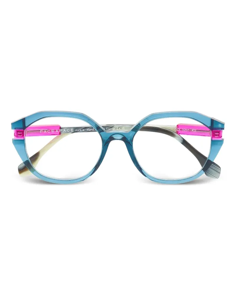 Face à Face Etto 2 geometric-frame glasses - Blau Blau