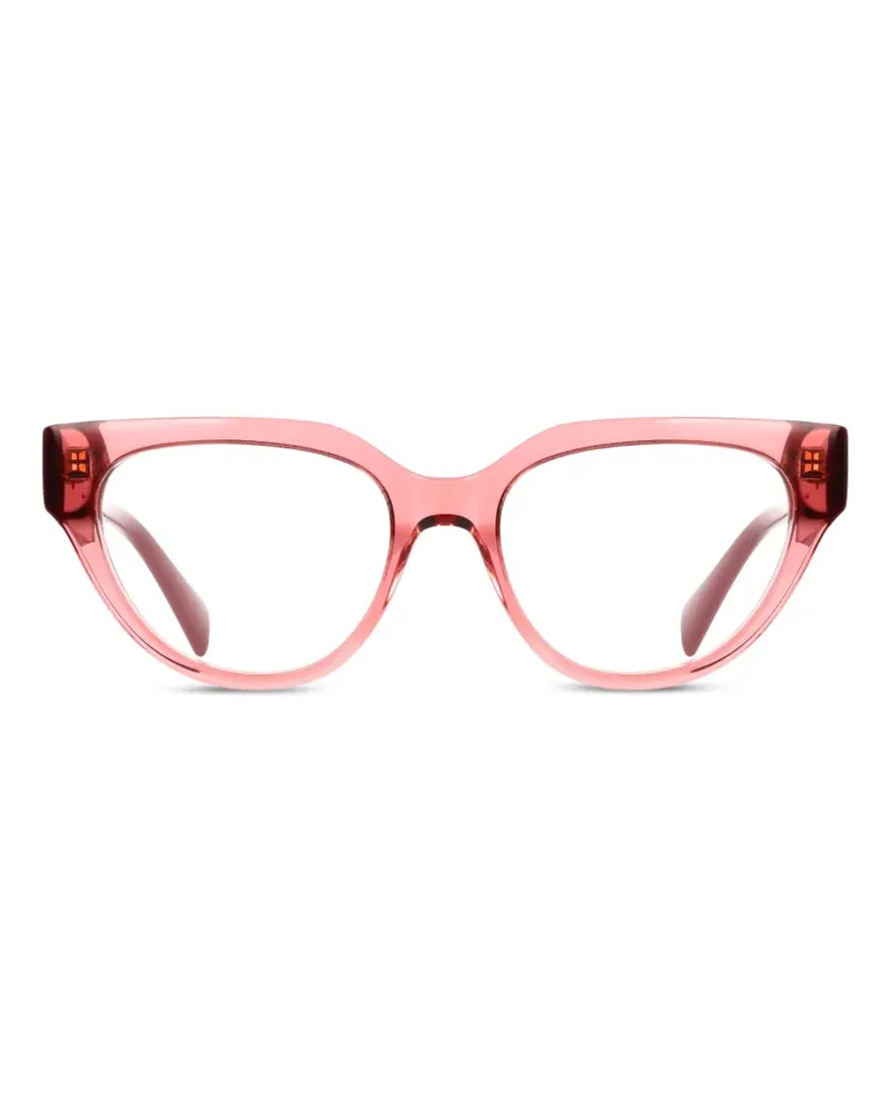 Liu Jo Cat-Eye-Brille mit Logo-Schild - Rosa Rosa