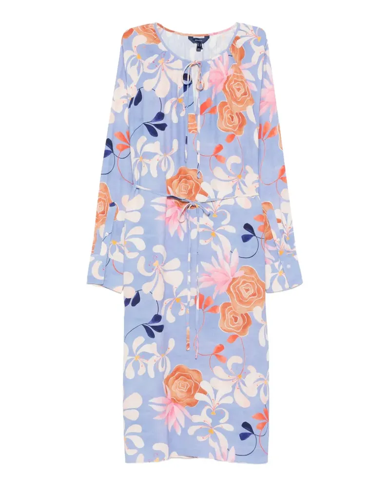 Gant Midikleid mit Blumen-Print - Blau Blau