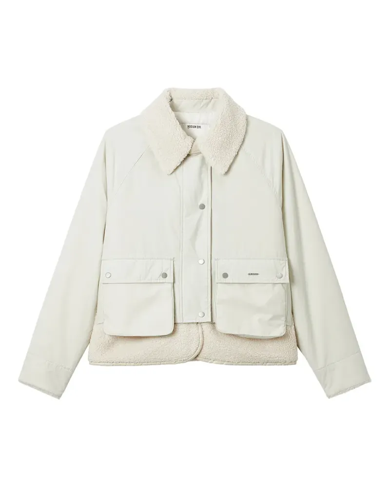 Musium Div. Jacke mit Fleece-Besatz im Layering-Look - Nude Nude