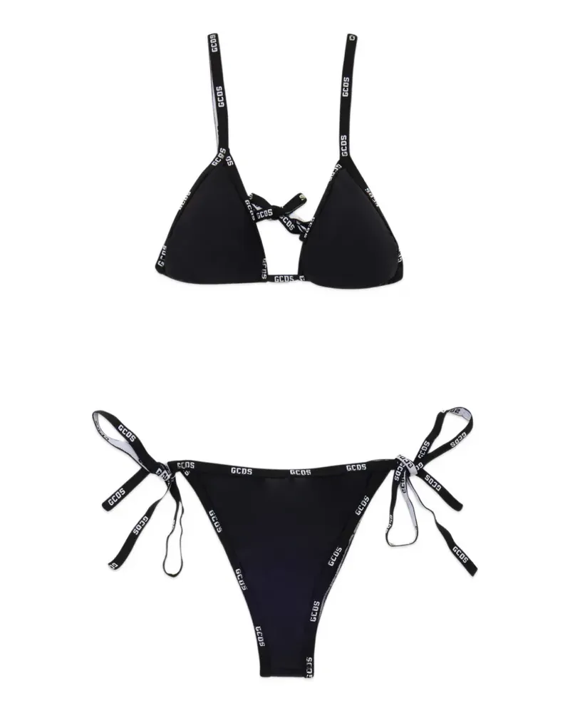 GCDS Bikini mit Logo-Riemen - Schwarz Schwarz
