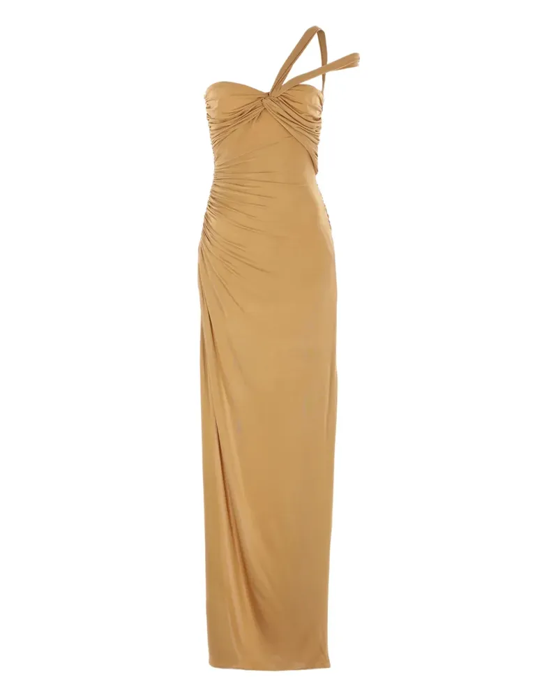 Tom Ford Drapiertes Midikleid - Gold Gold