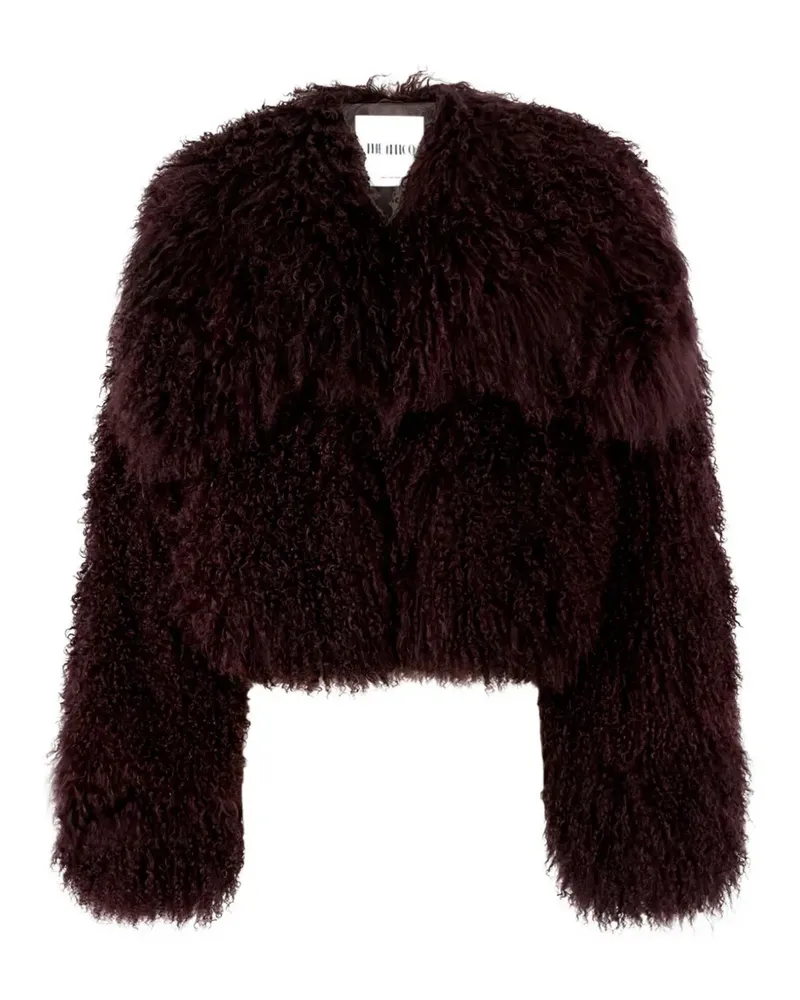 ATTICO mongolia-fur jacket - Violett Violett