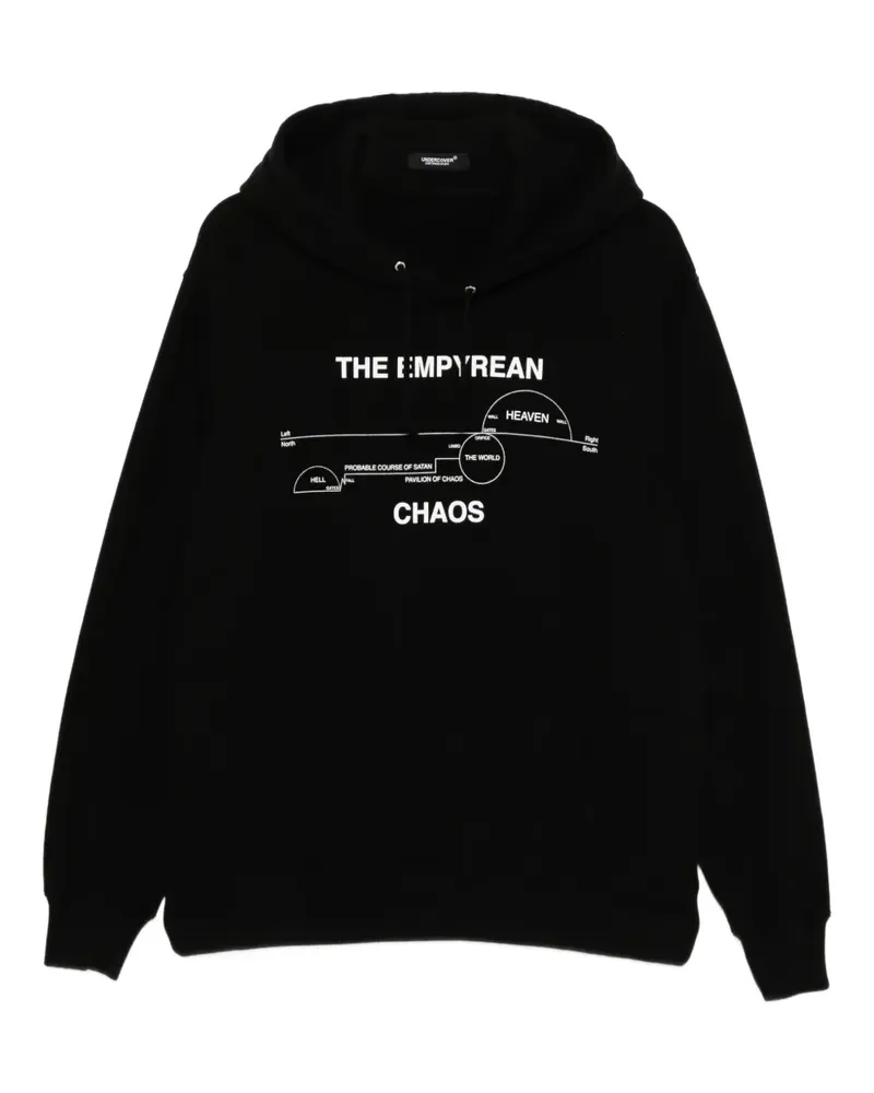 Undercover Hoodie mit Slogan-Print - Schwarz Schwarz