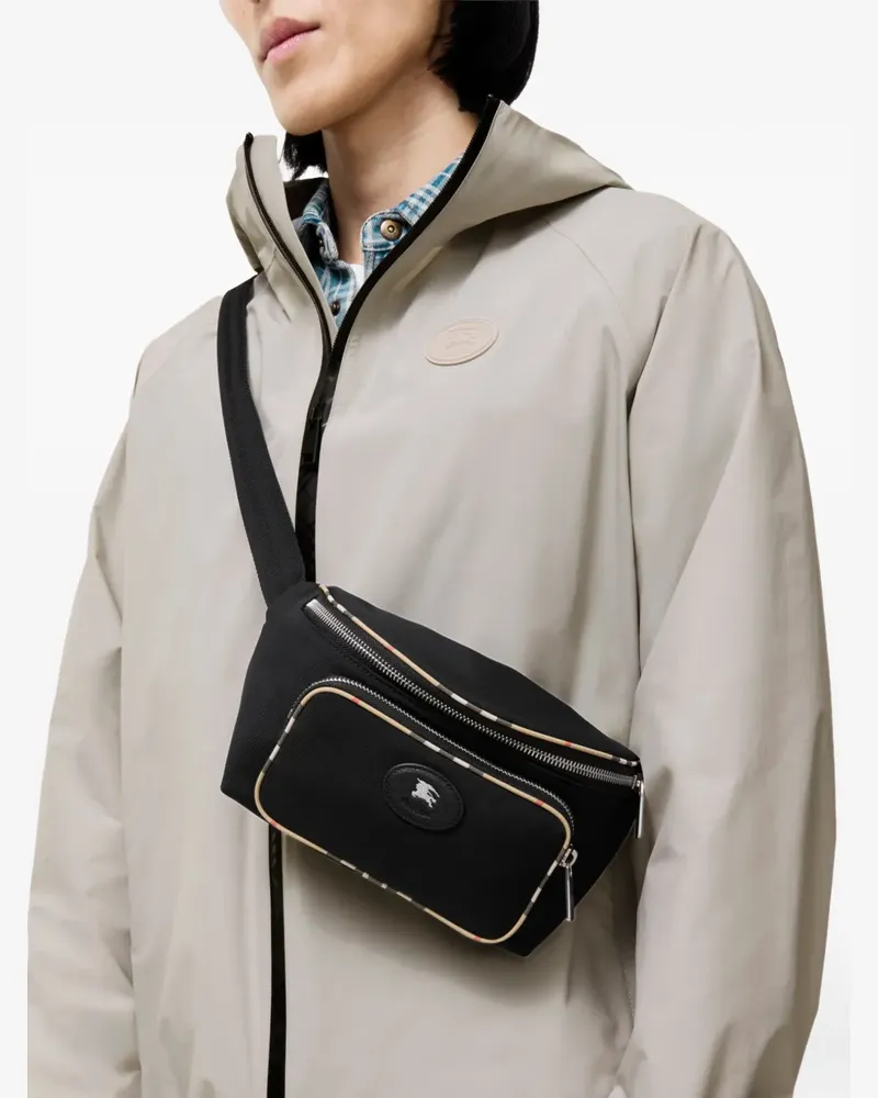 Burberry Check-trim belt bag - Schwarz Schwarz