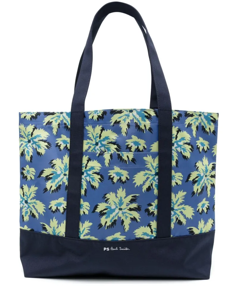 Paul Smith Handtasche mit Print Blau