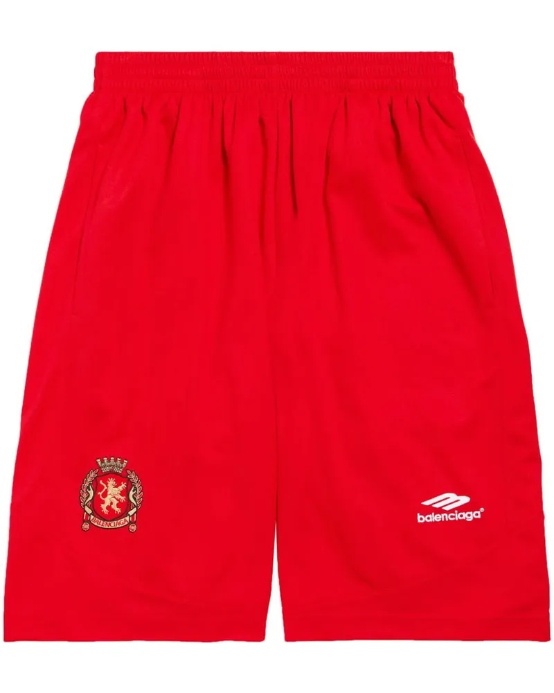 Balenciaga Soccer Baggy Sportshorts - Rot Rot
