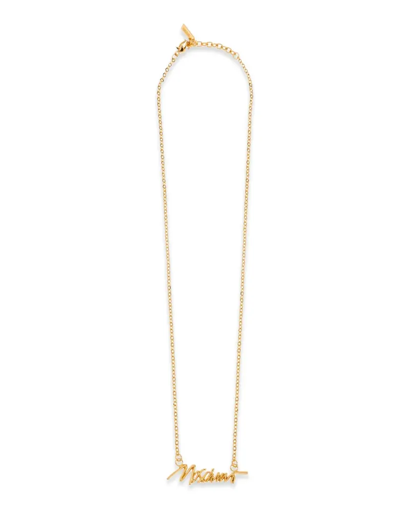Moschino Halskette mit Logo - Gold Gold
