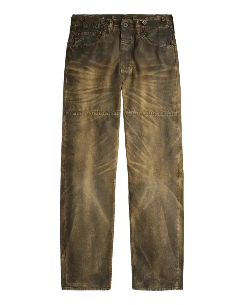 Ralph Lauren Gerade Hose im Distressed-Look - Grün Grün